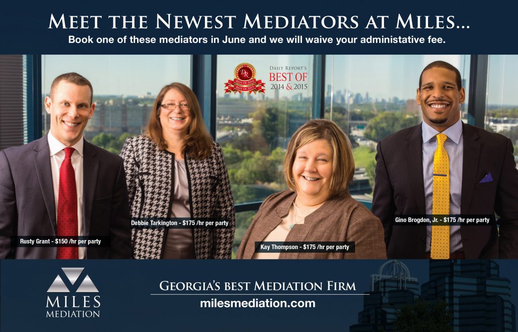 New Mediators at Miles Mediation